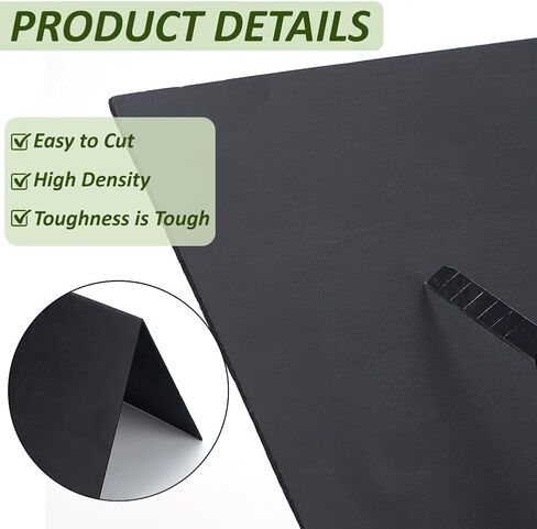 BENECREAT 3 Sheets 3mm Black Foam Boards, 11.8x15.7" Rectangle Foam PVC Sheet Poster Board Mount Board for Mounting, Crafts, Modelling, Art, Display, School Projects in Saudi Arabia