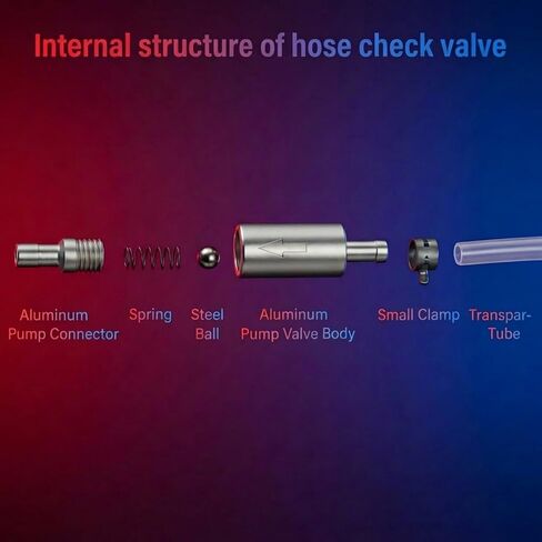 Brake Bleeder Hose One Way Check Valve 2pcs- Motorcycle Brake Fluid Flush Kit Tool with Storage Bag in Saudi Arabia