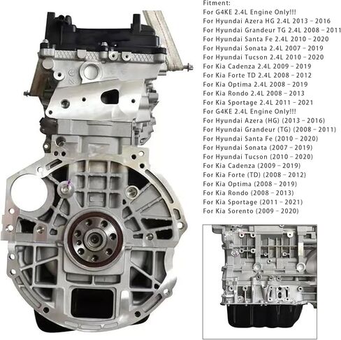 MAD HORNETS G4KE Long Block Engine Assembly For Hyundai Santa Sonata Tucson Optima 2.4L 2007-2021 in Saudi Arabia