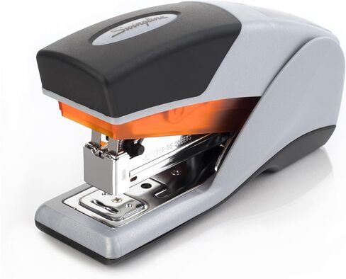 دباسة سوينجلاين، دباسة مكتبية، حجم صغير، سعة 25 ورقة، أوبتيما 25 جهد مخفض، برتقالي/رمادي (66412) in Kuwait