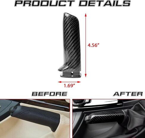 x xotic tech غطاء مقبض فرامل اليد للسيارة، نمط ألياف الكربون، متوافق مع BMW 1 2 3 4 5 M X1 series F20 F22 F30 E90 F32 E60 F80 E84 in Saudi Arabia