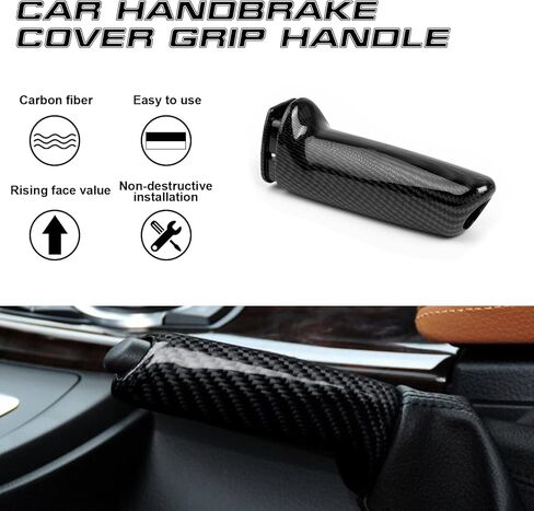 x xotic tech غطاء مقبض فرامل اليد للسيارة، نمط ألياف الكربون، متوافق مع BMW 1 2 3 4 5 M X1 series F20 F22 F30 E90 F32 E60 F80 E84 in Saudi Arabia