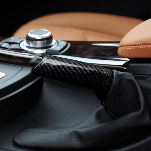 x xotic tech غطاء مقبض فرامل اليد للسيارة، نمط ألياف الكربون، متوافق مع BMW 1 2 3 4 5 M X1 series F20 F22 F30 E90 F32 E60 F80 E84 in Saudi Arabia