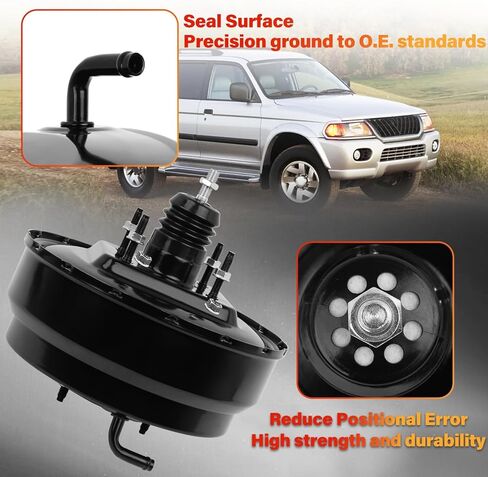 53-2736 معزز فرامل فراغ الطاقة مناسب لميتسوبيشي مونتيرو 1990-2000 V6 3.0L 3.5L. استبدال # 532736، MB668008، MB668009، MR205616 in Kuwait