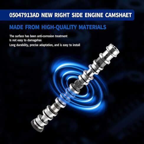 05047913AD Right Side Intake Camshaft Compatible with Jeep Grand Cherokee Wrangler Gladiator,for Dodge Durango Ram 1500 Chrysler Pacifica 3.6L V6 Engine Replace 5047913AA,5047913AC,5047913AB in Saudi Arabia
