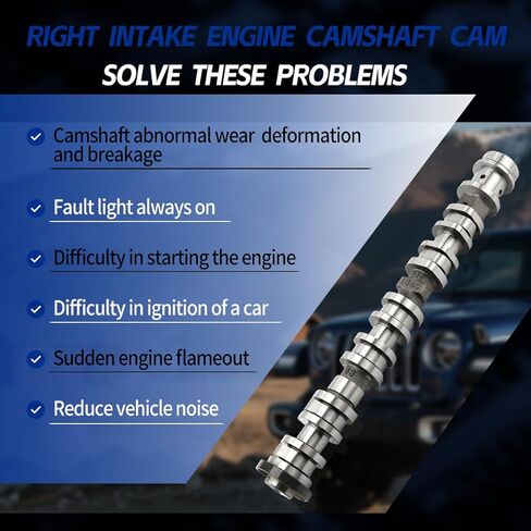 05047913AD Right Side Intake Camshaft Compatible with Jeep Grand Cherokee Wrangler Gladiator,for Dodge Durango Ram 1500 Chrysler Pacifica 3.6L V6 Engine Replace 5047913AA,5047913AC,5047913AB in Saudi Arabia