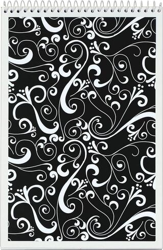 Tops Designer Steno Pads 6-Inch x 9-Inch Gregg Ruled Black/White 80 Sheets/Pad in Saudi Arabia