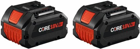 BOSCH GBA18V60-2PK 18V CORE18V® بطارية ليثيوم أيون 6 أمبير عالية الطاقة، عبوتان in Kuwait