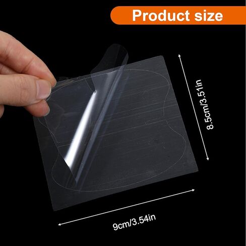 Sibba 20 PCS Car Door Handle Protectors Carbon Fiber Clear Protective Film Anti-Scratch Guard Self-Healing Paint Protection Decal Handle Cup Protector Universal Fit for All Vehicles SUVs Trucks in Saudi Arabia