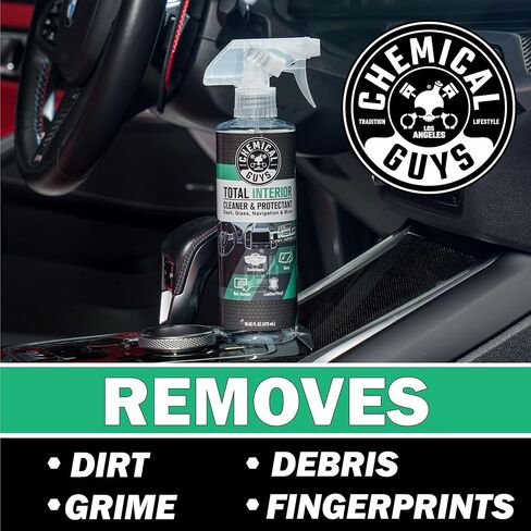 Chemical Guys Total Interior Cleaner and Protectant, New Car Smell, (Safe for Cars, Trucks, SUVs, Jeeps, RVs & More) Extra Large 32 fl oz in Saudi Arabia
