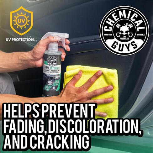 Chemical Guys Total Interior Cleaner and Protectant, New Car Smell, (Safe for Cars, Trucks, SUVs, Jeeps, RVs & More) Extra Large 32 fl oz in Saudi Arabia