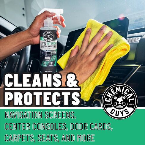 Chemical Guys Total Interior Cleaner and Protectant, New Car Smell, (Safe for Cars, Trucks, SUVs, Jeeps, RVs & More) Extra Large 32 fl oz in Saudi Arabia