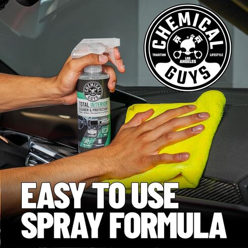 Chemical Guys Total Interior Cleaner and Protectant, New Car Smell, (Safe for Cars, Trucks, SUVs, Jeeps, RVs & More) Extra Large 32 fl oz in Saudi Arabia