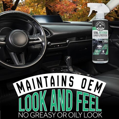 Chemical Guys Total Interior Cleaner and Protectant, New Car Smell, (Safe for Cars, Trucks, SUVs, Jeeps, RVs & More) Extra Large 32 fl oz in Saudi Arabia