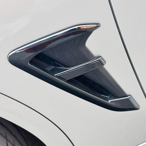 2PCS Shark Gills Front Fender Side Air Flow Fender Vent Cover Trim, Car Side Fender, ABS Air Vents Grille Trim Replacement for X3 X4 G01 G02 X3M X4M 2018-2021 in Saudi Arabia