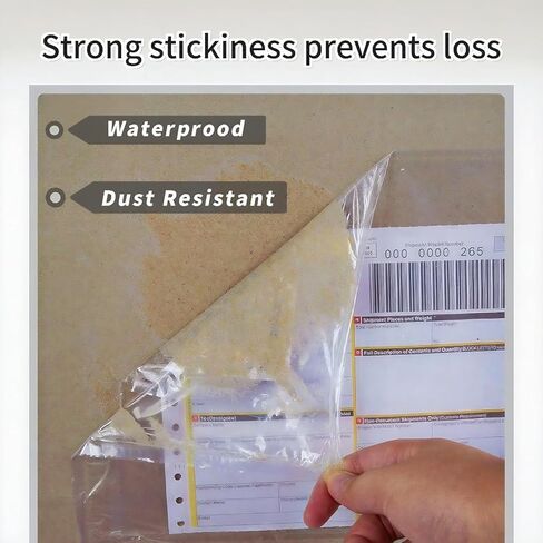 1000 PCS 6"x10" Clear Packing Slip Pouches List Envelopes Self-Adhesive Plastic Mailing Pouch Enclosed Bags for Packing Slips Invoice Label in Saudi Arabia