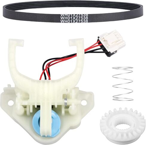 مشغل تبديل الغسالة WH03X30517 المحسن WH01X27538 حزام القيادة WH05X24185 القابض WH01X24434 مجموعة قطع غيار الغسالة الزنبركية لطراز غسالة متعدد متوافق مع GE Hot-Point (4 قطع) in Kuwait