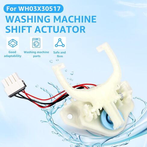 مشغل تبديل الغسالة WH03X30517 المحسن WH01X27538 حزام القيادة WH05X24185 القابض WH01X24434 مجموعة قطع غيار الغسالة الزنبركية لطراز غسالة متعدد متوافق مع GE Hot-Point (4 قطع) in Kuwait