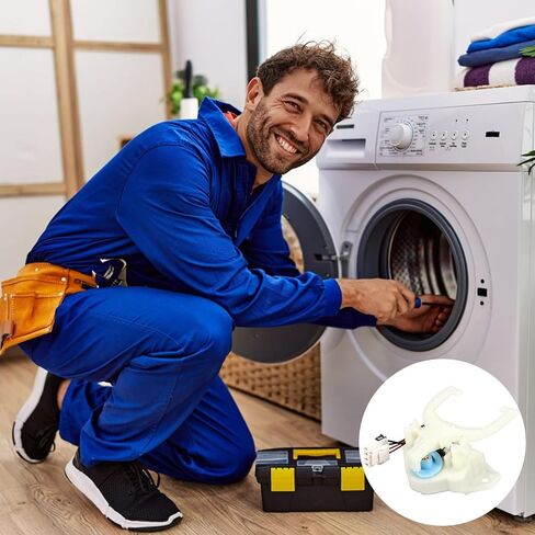 مشغل تبديل الغسالة WH03X30517 المحسن WH01X27538 حزام القيادة WH05X24185 القابض WH01X24434 مجموعة قطع غيار الغسالة الزنبركية لطراز غسالة متعدد متوافق مع GE Hot-Point (4 قطع) in Kuwait