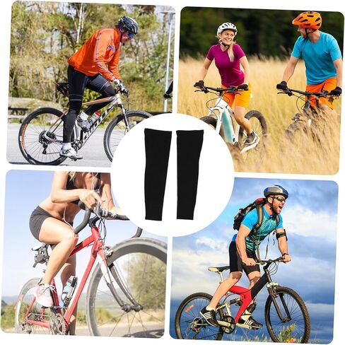 HANABASS 1Pair Men Women Cycling Leg Warmers Compression Sports Tights for Relief Warmth Thick Thermal Calf Sleeves for Running Basketball Outdoor Training in Saudi Arabia