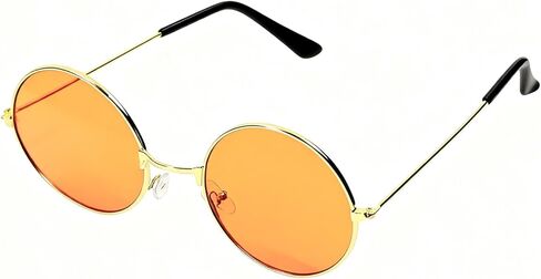 Round Hippie Sunglasses 60s 70s Style Retro Colored Circle Costume Glasses for Women Men Halloween Party Favor in Saudi Arabia