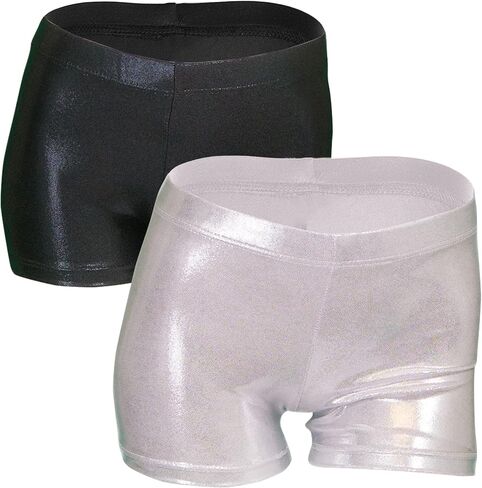 iLover Girls' Sparkle Glitter Shorts Dance and Tumbling Athletic Gymnastics Shorts Bottoms in Kuwait