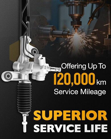 Hydraulic Power Steering Rack and Pinion Assembly, Compatible with 2008-2012 Honda Accord 2.4 3.5 L, Steering Gear Rack Kit, Replaces# 53601TE1A02, 53601TE0A02, 26-2746, 262746, 53601TA5A02 in Saudi Arabia