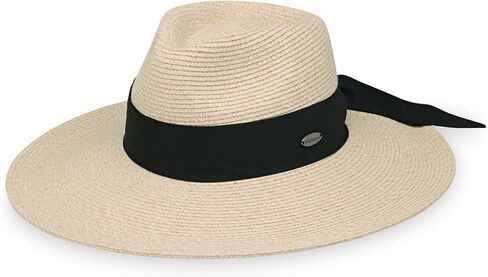 شركة Wallaroo Hat - قبعة إليز فيدورا النسائية - حماية من أشعة الشمس بعامل حماية من أشعة الشمس 50+، حافة واسعة، قابلة للتعبئة، قابلة للتعديل لتناسب مقاسات التاج المتوسطة in Saudi Arabia