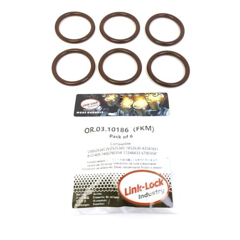 6PCS OR.03.10186 FKM Viton Sealing O-Ring Kit of Differential 23B525345 2V2525345 1852630 42541821 8121409 7406790354 17248433 6790354 for Volvo for Audi for Cupra for IVECO for VW in Saudi Arabia