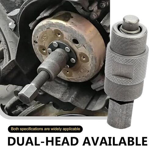 قطعة واحدة من أداة سحب دولاب الموازنة، مزيل الجزء الثابت لمحركات GY6 50 125 150cc، من الفولاذ المقاوم للصدأ 24 مم و27 مم، عالمي لمعظم الدراجات النارية (أسود) in Kuwait