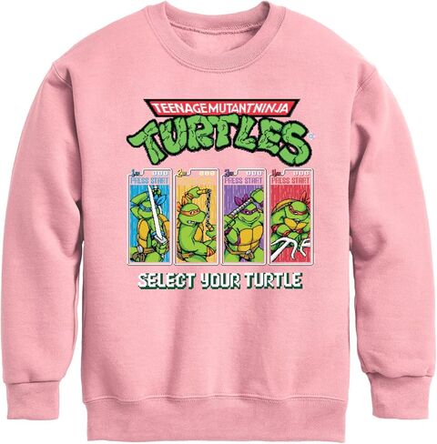 HYBRID APPAREL - Teenage Muntant Ninja Turtles - Select Your Turtle Video Game - Toddler & Youth Crewneck Fleece Sweatshirt in Saudi Arabia