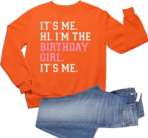 اذهب إلى كل ما في الأمر، إنه أنا مرحبًا أنا فتاة عيد الميلاد، سويت شيرت رجالي شبابي برقبة دائرية in Kuwait