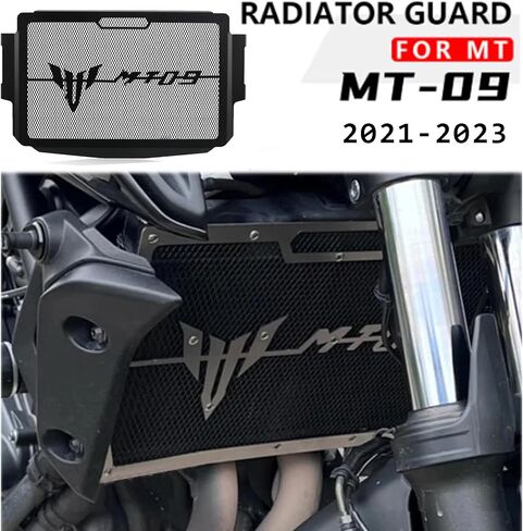 MT-09 SP Radiator Grille Guard Protection Cover for MT09 MT-09 2021 2022 2023-Black in Saudi Arabia