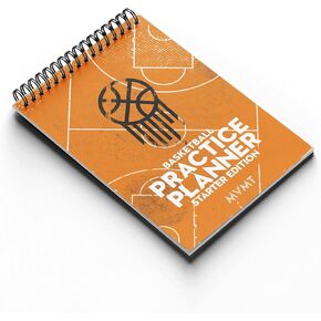 Basketball Practice Planner by MVMT Sports, 50 page 8.27 x 11.69 inches organiser for coaches. Plan and review quickly and easily. Write targets, attendance, drills and more. in Kuwait