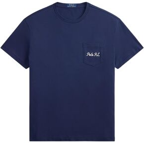 POLO RALPH LAUREN, Men's, Classic Fit Polo Bear Jersey T-Shirt, Navy, Large in Kuwait