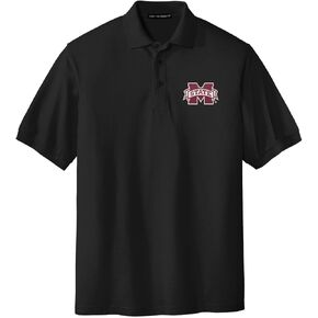 Sorority Letters Shop Mississippi State University Men's Short Sleeve Cotton Pique Polo with Embroidered Logo in Kuwait