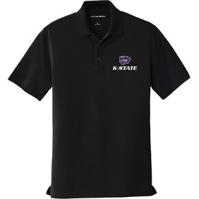 Kansas State University Men's Short Sleeve Performance Polo with K-State Powercat Logo in Saudi Arabia