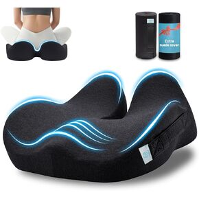 Memory Foam Seat Cushion，Ergonomic Office Chair Cushion，Coccyx Cushion for Tailbone Pain Relief Butt Pillow for Long Sitting，Suitable for Gaming Chair Car Seat Wheelchair in Kuwait