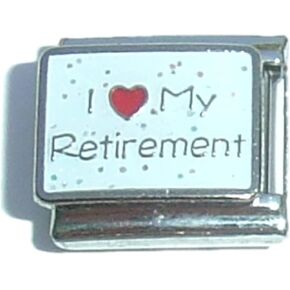 NewCharms I Love My Retirement Italian Charm in Saudi Arabia