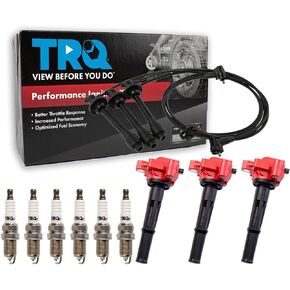 ملف الإشعال TRQ ومجموعة قابس الإشعال 10 قطع أداء متوافق مع 1996-2002 Toyota 4Runner 1995-2004 Tacoma 2000-2004 Tundra in Kuwait
