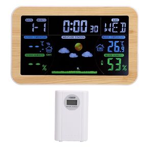 ساعة الطقس LCD في الأماكن المغلقة والخارجية ودرجة الحرارة والرطوبة وتوقعات الطقس على مدار 24 ساعة لغرفة تخزين المرآب in Kuwait