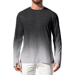 Rash Guard for Men Long Sleeve SPF UV UPF 50+ Quick Dry Running Fishing Workout Athletic Sun Protection Shirt in Saudi Arabia