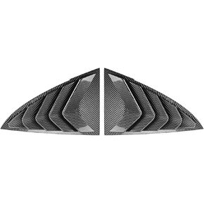 Rear Side Window Louver Shutter Trim Windshield Cover Wind Deflector Fit for Tesla Model 3 2017 2018 2019 2020 2021 2022 2023 2024 2025,Carbon Fiber Look in Saudi Arabia