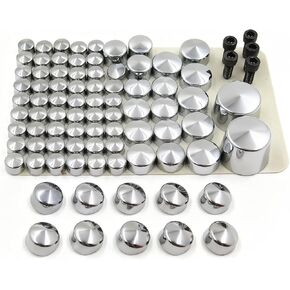 Silver Bolts Toppers Caps Compatible with Harley Softail Twin Cam Chr 2007 2008 2009 2010 2011 2012 in Saudi Arabia