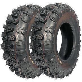 مجموعة Towallmark من 2 | إطارات 25x8-12 ATV/UTV 4 طبقات، إطارات شديدة التحمل لجميع التضاريس لركوب الطين والرمال والممرات، إطارات 25x8x12 للمركبات على الطرق الوعرة in Kuwait