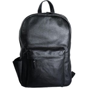 Genuine Leather Backpack for Men & Women – Laptop Bag with Multiple Compartments, Travel & College Backpack, Stylish Office Work Rucksack Fits 15.6 Inch Laptop in Saudi Arabia