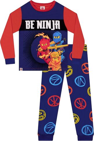 LEGO Ninjago Boys Pajamas, Ninja Long Sleeve Boys Pjs, Ninjago Kids Pajama Set in Saudi Arabia