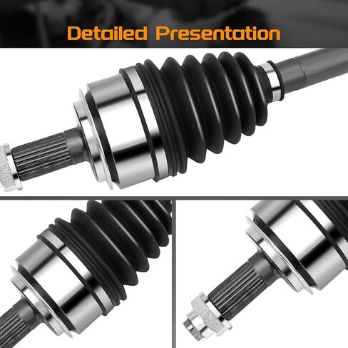 2PCS Front CV Axle Shaft Assembly compatible for Honda Accord 2003-2007 L4 2.4L Automatic Transmission - Driver and Passenger Side, 60-4217 60-4218 in Kuwait