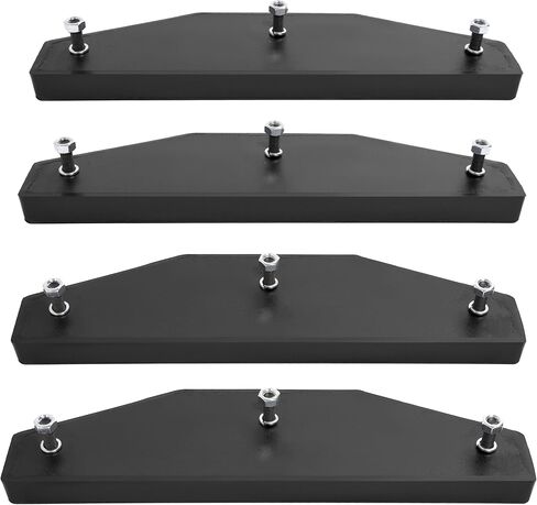 Stabilizer Street Pad Compatible with John Deere 310, 410, 510, 710 Backhoes-3 Bolt Style EPDM Replacement for AT195669 Set of 4 in Saudi Arabia