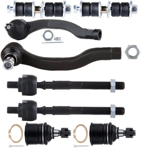 Suspension Kit Fits 8Pieces Front Lower Ball Joints Sway Bars Tie Rods Alloy Steel in Saudi Arabia
